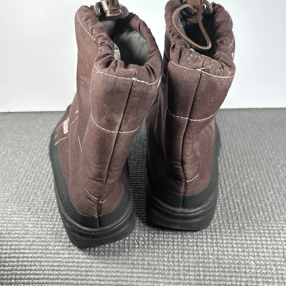 The North Face Nuptse Après Booties Girls Size 5 Brown 600g Insulation Outdoor